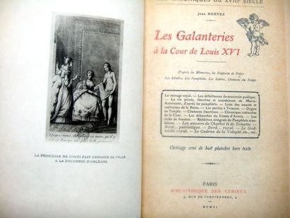 null HERVEZ (Jean). Les Chroniques du XVIIIe siècle. Paris, Bibliothèque des curieux,...