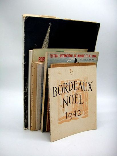 null [Bordeaux]. Ensemble de 12 publications bordelaises :
- [Collectif]. Bordeaux,...