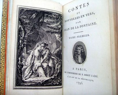 null LA FONTAINE (Jean de). Contes et nouvelles en vers. Paris, Didot, 1795. 2 vol...