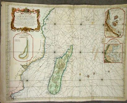 null [Carte ancienne]. BELLIN (Jacques Nicolas). Carte réduite du canal du Mozambique...