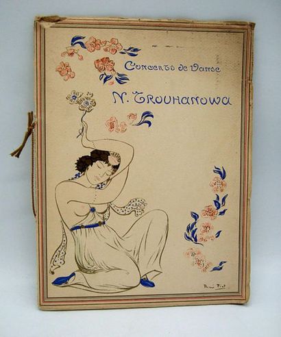 null TROUHANOWA (Natalia) Concerts de danse. Paris, Maquet, 1912. In-4, [13] f.,...