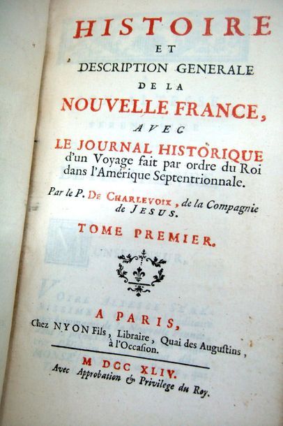 null CHARLEVOIX (de, s.j.) Histoire et description générale de la Nouvelle France...
