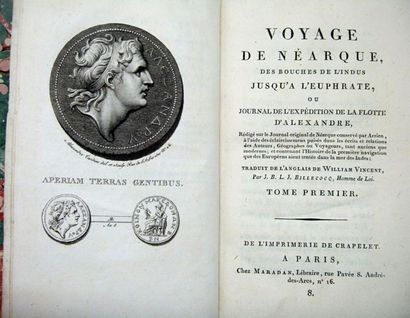 null VINCENT (William). Voyage de Néarque, des bouches de l'Indus jusqu'à l'Euphrate,...