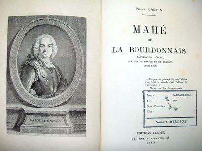 null CREPIN (Pierre). Mahé de Bourdonnais, Gouverneur général des îles de France...