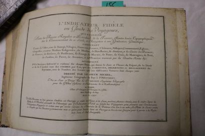 null MICHEL / DESNOS L'indicateur fidèle ou guide des voyageurs Paris, Desnos, 1765...
