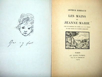 null RIMBAUD (Arthur). Les mains de Jeanne-Marie. - Portrait par FORAIN - Paris,...