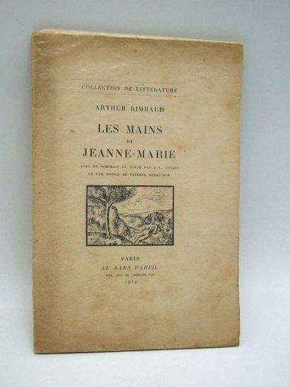 null RIMBAUD (Arthur). Les mains de Jeanne-Marie. - Portrait par FORAIN - Paris,...