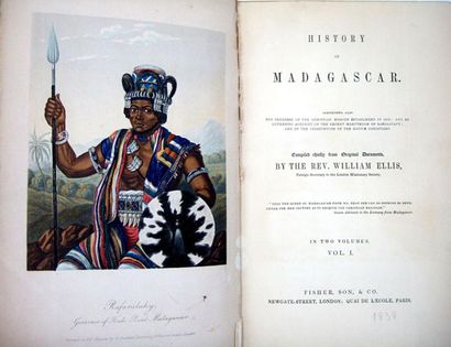 null ELLIS (William). History of Madagascar, comprising also the progress of the...
