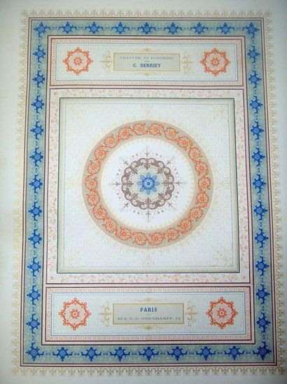 null DERRIEY (Charles). Specimen Album. Paris, C. Derriey, 1862. In folio, 182 pl.,...