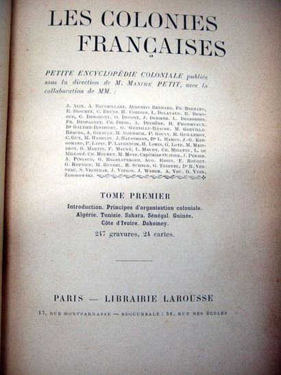 null PETIT (Maxime, sous la direction de). Les colonies françaises. Petite encyclopédie...