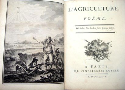 null [ROSSET (Pierre Fulcrand de)]. L'Agriculture, poëme. Paris, Imprimerie Royale,...