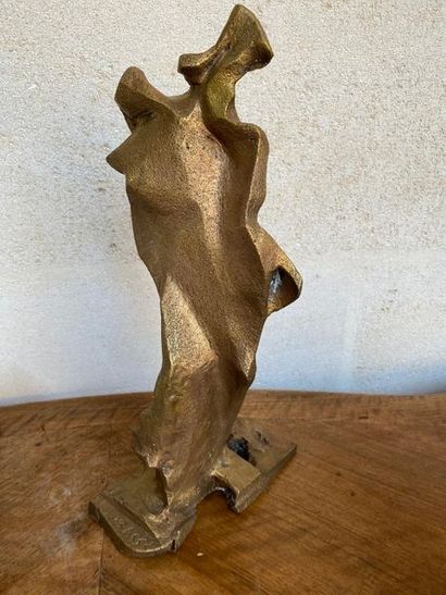 null BARBE Jacques (1926) "abstrait" sujet en bronze, signé, numéroté 1/8 marque...
