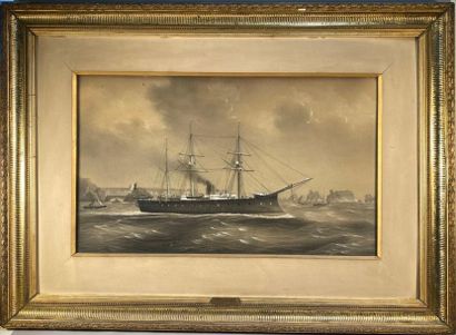 s à PAYEN Etienne (1811-1889) "l'Ocean cuirassé d'escadre Capitaine de vaisseau Coudein"...