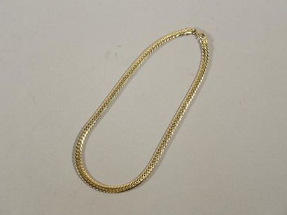 null Collier en or jaune (750) maille plate - 21.7 g / L. 44.5 cm