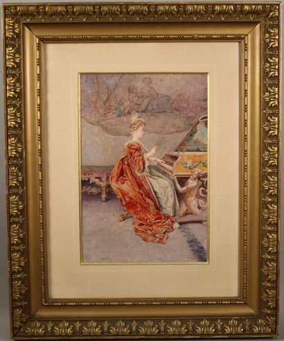 null SIGNORINI Giuseppe (1857-1932) Femme au clavecin

Aquarelle

signée en bas à...