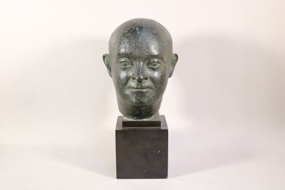 null Gérard RAMON (1935) Tête de M. Bussinger - Bronze à la cire perdue signé et...