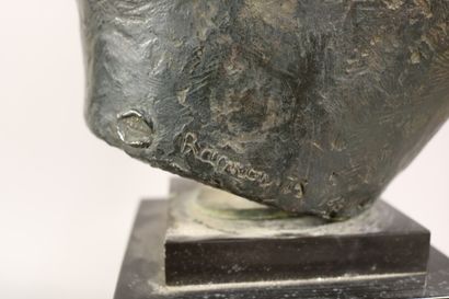 null Gérard RAMON (1935) Tête de M. Bussinger - Bronze à la cire perdue signé et...