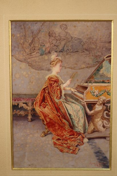 null SIGNORINI Giuseppe (1857-1932) Femme au clavecin

Aquarelle

signée en bas à...