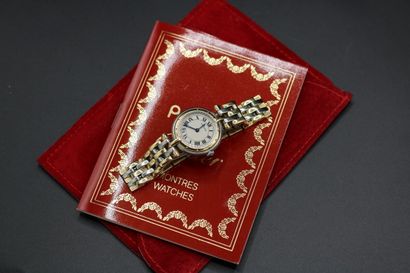 null CARTIER, montre bracelet modèle Panthère Vendôme en or et acier, cadran à fond...