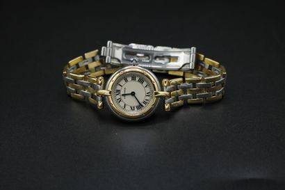 null CARTIER, montre bracelet modèle Panthère Vendôme en or et acier, cadran à fond...