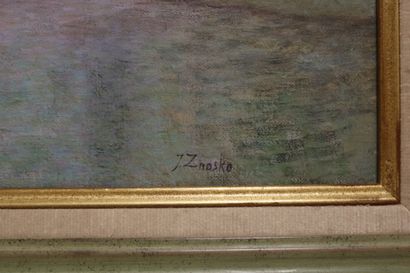 null ZNOSKO Jean (1954) Bord de rivière animé

Huile sur toile signée en bas à droite...