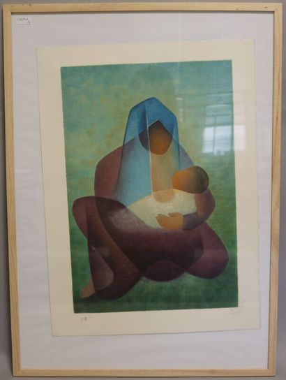 null TOFFOLI Louis (1907-1999) Maternité

Lithographie épreuve d'artiste signée en...