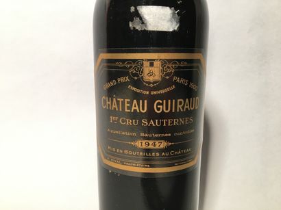 null 1 blle Ch. GUIRAUD Sauternes 1947 - Mi-épaule