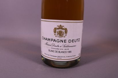 null 1 blle DEUTZ - BLANC DE BLANC Champagne 1985 bon état