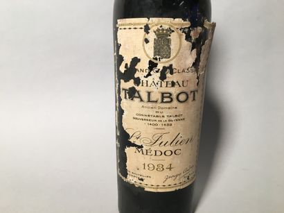 null 1 blle Ch. TALBOT Saint-Julien 1934 - Basse-épaule, capsule et étiquette ab...