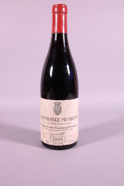 null 1 blle DOMAINE GEORGES COMTE DE VOGÜE Chambolle-Musigny 1995 - bas goulot, étiquette...