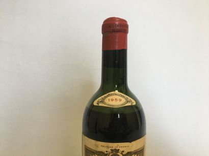 null 1 blle Ch. RAUZAN GASSIES Margaux 1959 - Basse-épaule, étiquette sale