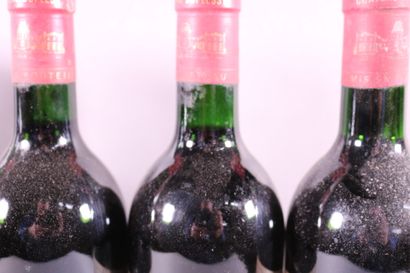 null 6 blles Ch. DUPLESSY Premières Côtes de Bordeaux 1988 dans le goulot