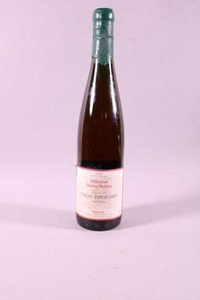 null 1 blle TOKAY PINOT-GRIS Seilly Vin d'Alsace 1989 bon niveau - VENDU AVEC LE...
