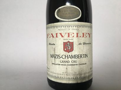 null 1 blle DOMAINE FAIVELEY Mazis-Chambertin 1991 - bas goulot, étiquette sale mais...