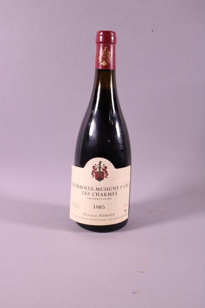 null 1 blle LES CHARMES Domaine Ponsot Chambolle-Musigny 1985 bas goulot