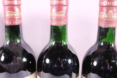 null 6 blles Ch. DUPLESSY Premières Côtes de Bordeaux 1990 bas goulot