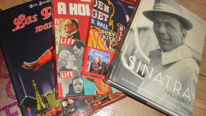 null Lot de 5 livres sur

 le thème du Music-hall

dont :

Sinatra

Line Renaud (Las...