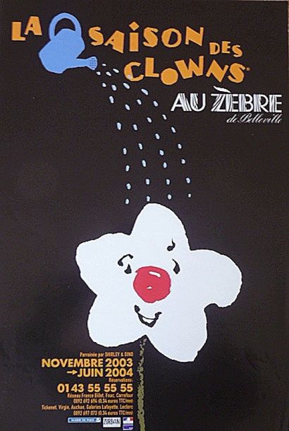null Lot de 20 affiches

cirques divers

 dont : 

LaSaison des clowns au Zèbre

Non...