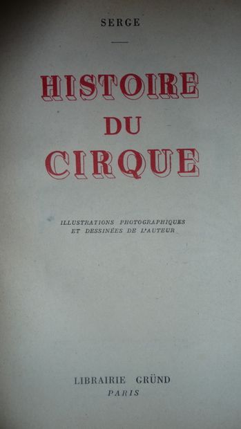 null Amar Roi du cirque : Serge Editions de Paris .1952- Illustrations et belle couverture...