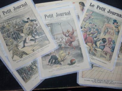 null Lot de 9 suppléments du « Petit Journal »

Scène concernant les gens du cirque,...