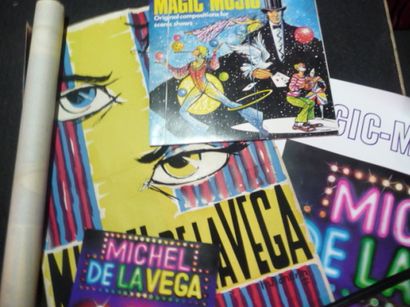 null Lot concernant le magicien Michel De La Vega :

3 Affiches , dont deux dessinées...