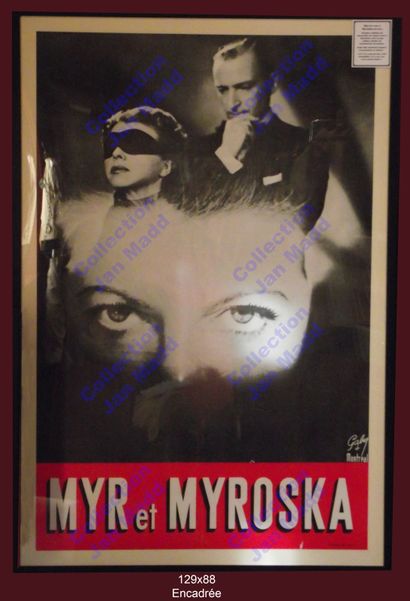 null Affiche Myr et Myroska : couple de vedettes internationales du music-hall des années...