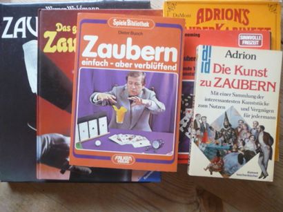null Lot d'ouvrages en allemand Adrian 's Zauberkalbinett DieKunst zu zaubern