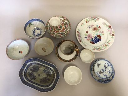null Set of dishes, a plate, a ravier, cups, saucers... (accidents)