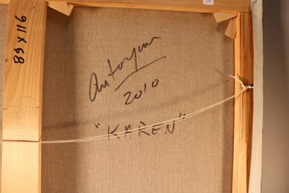 null Arès Antoyan (1955) - Huile sur toile - "Karen" - signé en bas à gauche et daté...