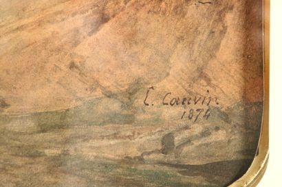 null CAUVIN Edouard Louis (1817-1900)

Paysage animée, 1874

aquarelle

signée et...