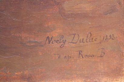 null DULUC Noëly (1864 - 1952) - "Renard" huile sur toile signée en bas à droite...