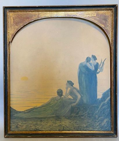 null LORRAIN, René - Alphonse OSBERT (1857-1939) d'après,

Quatre femmes au soleil...