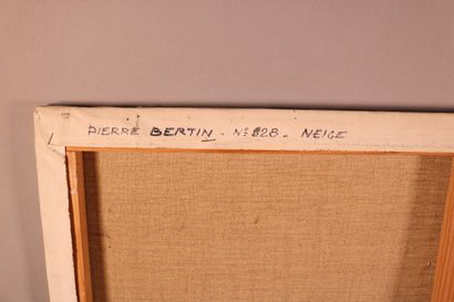 null BERTIN Pierre Paul (1926-2006) - "Neige" - Huile sur toile - signée en bas à...