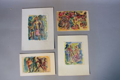 null GRANDIDIER René Gaston Adrien (1904-1972)

Nus

Ensemble de quatre études aquarellées...